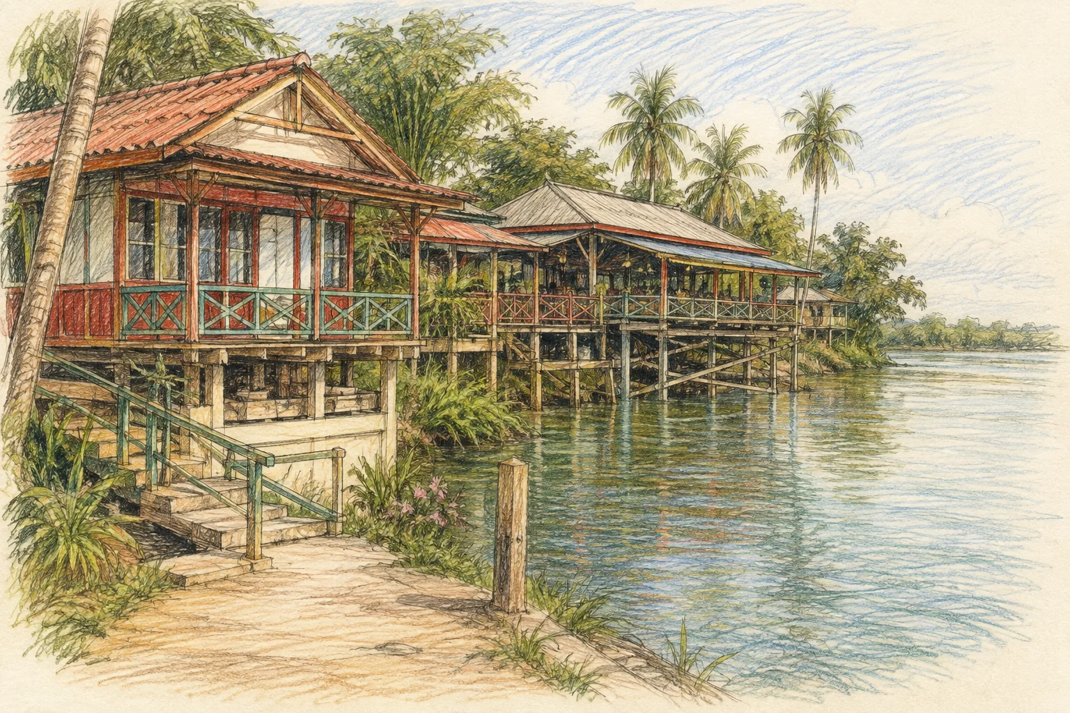 Tawan Daeng Guesthouse on Don Det
