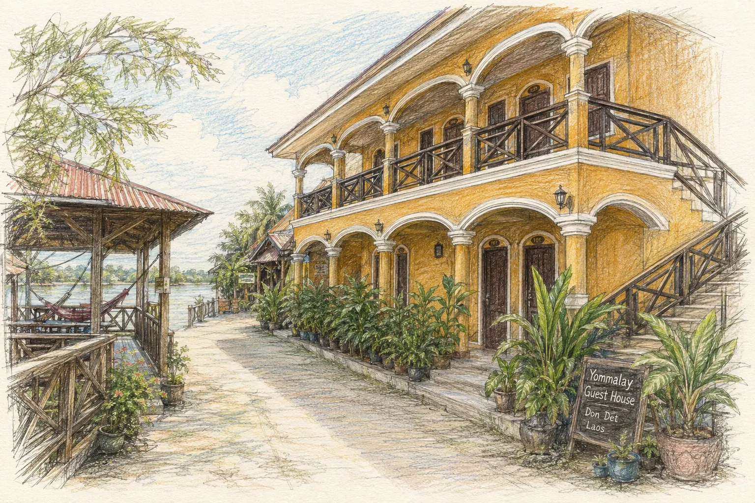 Yommalay Guesthouse on Don Det