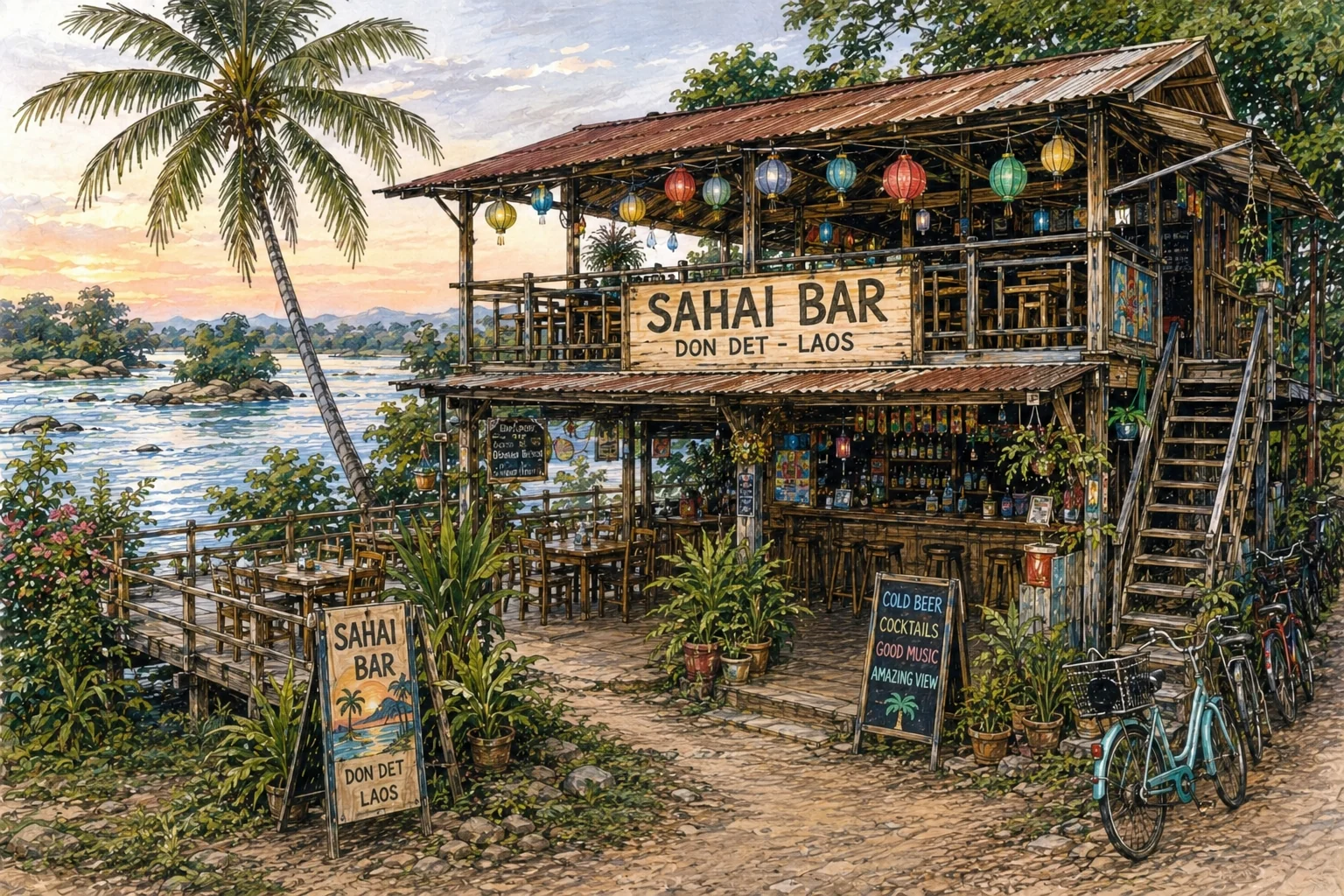 Sahai Bar on Don Det