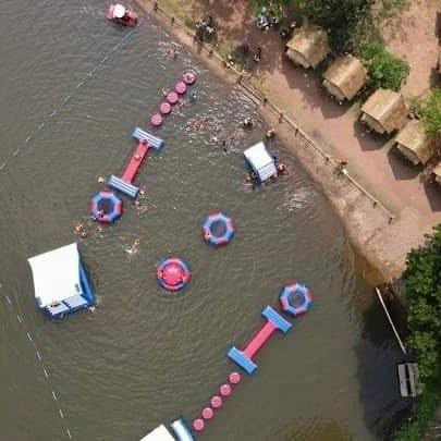 Fandee Waterpark Restaurant in Tad Lo, Laos