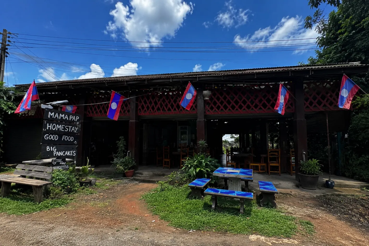 Mama Pap Restaurant in Tad Lo, Laos
