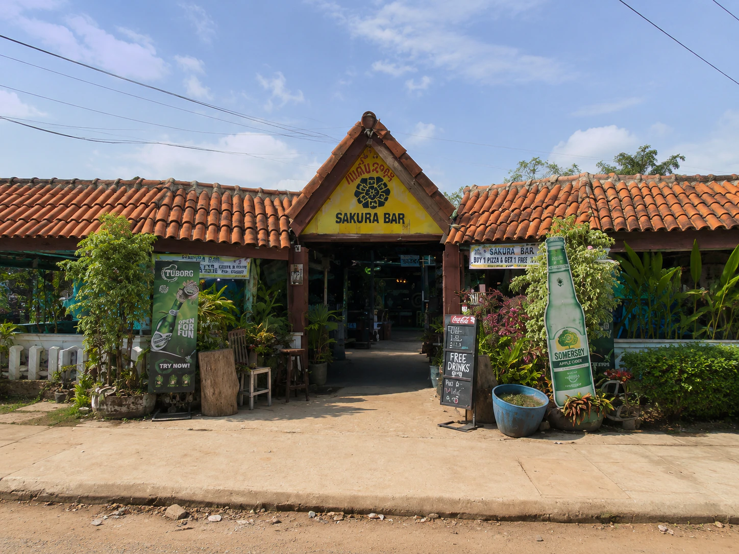 Sakura Bar Coffee in Vang Vieng, Laos